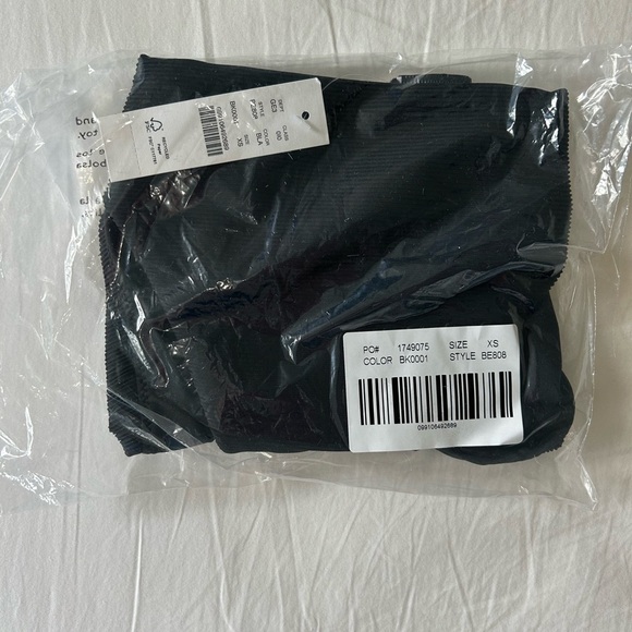 NWT J. Crew Black Ribbed High Rise Cheeky Bikini Swim Bottom - Picture 7 of 7